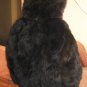 Black Babyalpaca fur hooded Jacket,outerwear