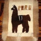Motive Alpaca fur rug,carpet of 35.4 x 23.6 Inches