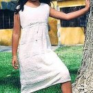 White dress & hat from Ñusta ,ecological pima cotton