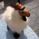 Fur Lama original from Peru, figure and soft toy