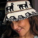 Hat made of Alpaca fabric from Peru