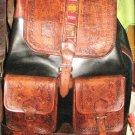 Backpack , handmade of pure leather 40x35 cms.