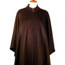 Black poncho, cape made of babyalpaca wool, coat