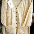 White longsleeve jacket ,ecological pima cotton