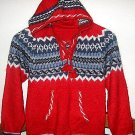 Hooded Sweater,red, Alpaca wool, all sizes, jumper