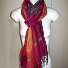 Weaved shawl,scarf of Babyalpaca wool and Silk mix