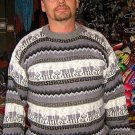 Gray sweater, made of Alpacawool, crew neck