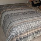 Ethnic designed blanket,coverlet made of alpacawool