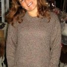 Brown sweater,made of pure Alpacawool