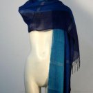 Chekked weaved shawl,Babyalpaca wool with Silk