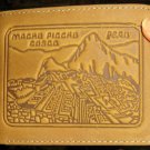 Leather Wallet,Purse, carved designed with Machu Picchu!