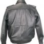 Genuine lamb nappa leather peruvian police jacket