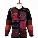 Ethnic long cardigan,made of pure Alpaca wool