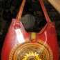 Handmade pure leather bag from Peru