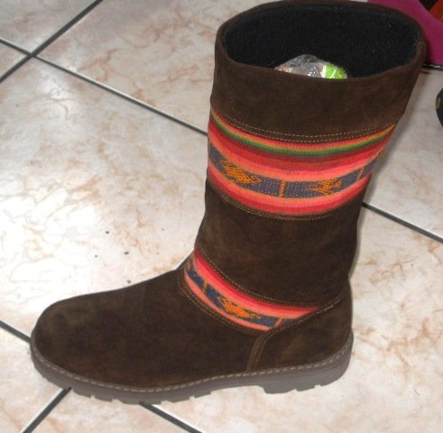 Handmade brown boots, Nappa leather shoes