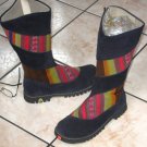 Handmade dark blue boots, Nappa leather shoes Handmade dark blue boots, Nappa leather shoes