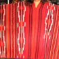 Typical peruvian red Poncho, Alpacawool