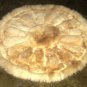 Round alpaca fur carpet from Peru, Rose Design, 100 cm