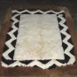White and brown alpaca fur rug from Peru, 300 x 280 cm