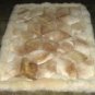 White and beige alpaca fur rug from Peru, 150 x 110 cm