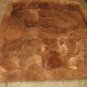 Brown Alpaca fur rug, Octagon, 300 x 200 cm