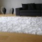 White peruvian Baby alpaca fur rug, 300 x 280 cm