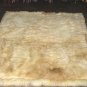 Soft baby alpaca fur carpet, natural white 300 x 280 cm
