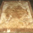Soft babyalpaca fur carpet, with natural spots, 150 x 110 cm