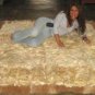 Light brown baby alpaca fur rug from the Andes of Peru, 300 x 280 cm