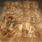 Brown long hair Babyalpaca fur carpet from Peru, 90 x 60 cm