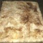 Soft baby alpaca fur rugs in the natural colores white and brown, 300 x 280 cm