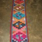 Hand-weaved rug from Peru, Runner with Geometric designs, 4'92 x 0'98 ft.