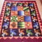 Peruvian hand weaved Rug with Pelican and Rhombus designs