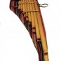 Big Toyo concert panpipes, bamboo, 90 cm tall, original Peruvian instrument