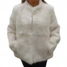 Andean chinchilla fur jacket, white
