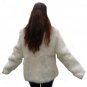 Andean chinchilla fur jacket, white