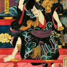 "Samurai Assault" BIG Japanese Print Kunisada Japanese