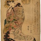 "Courtesan Karauta" BIG Japanese Print by Shikimaro Art