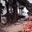 "Azalea Garden Teahouse Big"Japanese Art Print Japanese