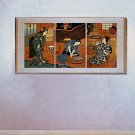 "Cooking in a Japanese Kitchen BIG" Japanese Art Print