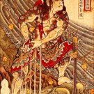 "Tattoo - After Swimming" Japanese Art Print Kuniyoshi