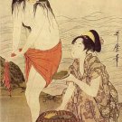 "The Abalone Diver" Japanese Art Print by Utamaro "The Abalone Diver" Japanese Art Print by Utamaro