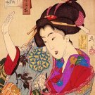 "Disagreeable Lady" Japanese Print Art by Yoshitoshi