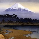 "Mt.Fuji Sunrise" Japanese Art Print Japan by Yoshida