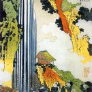 "Ono Waterfall" Japanese Print Art Japan Art by Hokusai