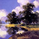 "Sheltering Oaks" BIG Maxfield Parrish Art Deco Print "Sheltering Oaks" BIG Maxfield Parrish Art Deco Print