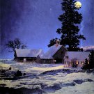 "Moonlight Night" BIG Maxfield Parrish Art Deco Print