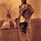 "Whistle Smoke"Edward Curtis Native American Indian Art