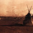 "Indian Encampment"BIG Native American Curtis Art Photo "Indian Encampment"BIG Native American Curtis Art Photo