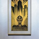 "Metropolis"HUGE Beautiful Art Deco Movie Poster Print